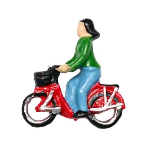Cyclist figure miniature - 1:87,