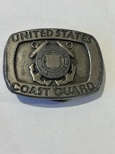 Coast Guard Metal Belt Buckle