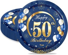 16Pcs Birthday Plates for