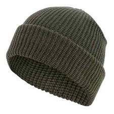 Green Military Watch Cap Olive