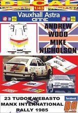 DECAL VAUXHALL ASTRA GTE