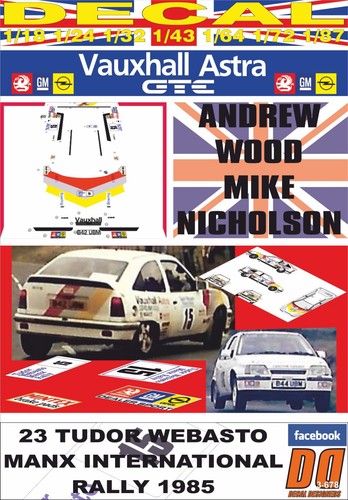 Decal vauxhall astra - decal, gte