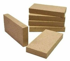 Fire Brick Multi Fuel Vermiculite Fireboard 12 Bricks 115mmx 70mm Wood Logburner