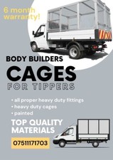 FORD TRANSIT TIPPER  GRP HIGH SIDES, Transit tipper mesh cages, Aluminium sides