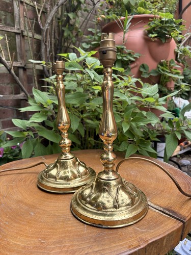 Pair vintage lighting - vintage, brass