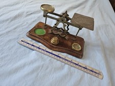 Antique MAHOGANY & BRASS