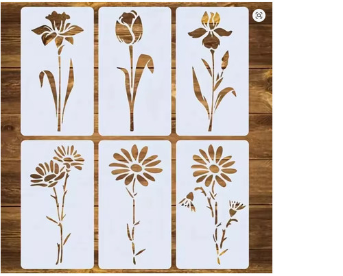 6pcs reusable single flower - single,