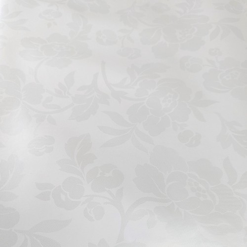 White rose damask - white,