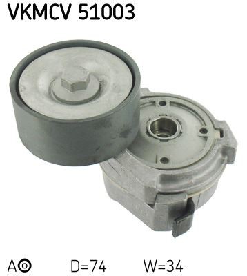 Ribbed belt tensioner for - v-ribbed,
