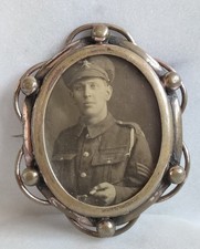 WWI Sweetheart Brooch Double