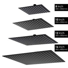 Matt Black 8-10-12-16 inch