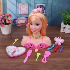 Dream Girl Dolls Head Play Set Hair Styling with Accessories