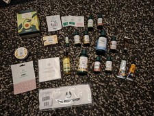 Bundle Of Body Shop Bits  All Unopened,samples And Free Tote Bag Included!