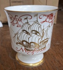 Coalport Bone China Mayflower 1970 350th Anniversary Chalice - Donald Brindley