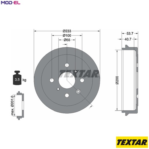 Brake drum 94026500 for - brake,