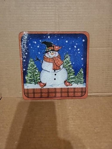 Snowman and cardinals - snowman,