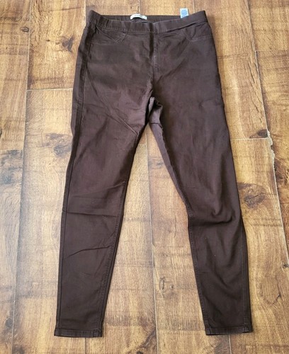 Jeggings dark brown high - dark,