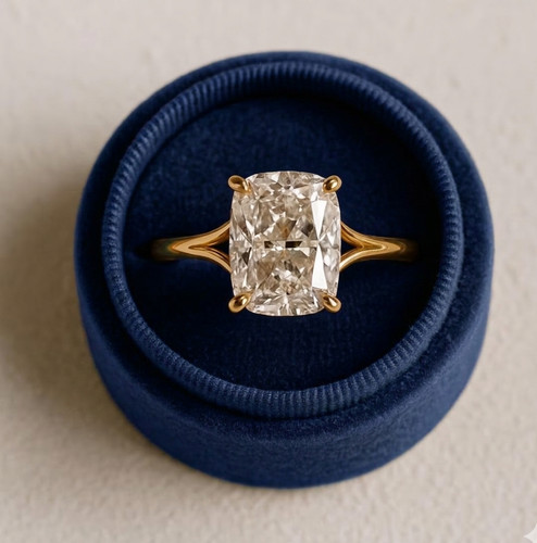 Elongated cushion cut diamond - elongated,