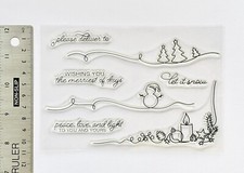 Clear rubber stamps Christmas
