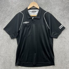 Referee Shirt Mens Large Black Umbro Football FA Premier League Match Official