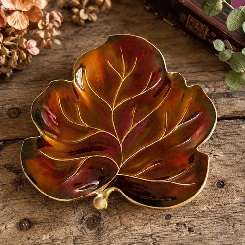 Carlton ware rouge royale leaf - royale,