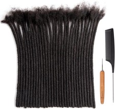 Originea Human Hair Dreadlock Extensions 100% Real Human Hair 8 Inch 30 Strands