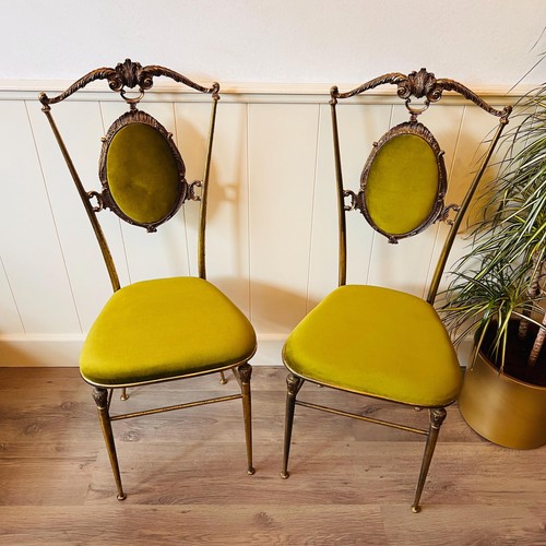 Pair italian brass - pair, boudoir