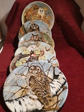 Coalport Owl Plates Collection