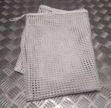 Genuine British Military Tri-Service White - Off White  Mesh Laundry Linen Bag 