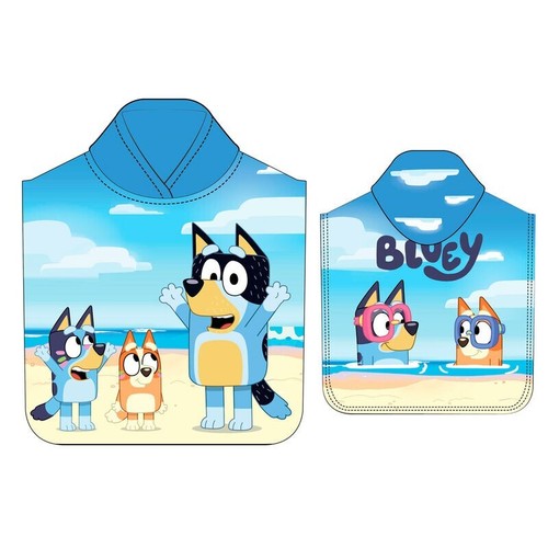 Bluey towel poncho cartoon - poncho,