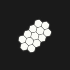 Reflective Coloured Hexagons |