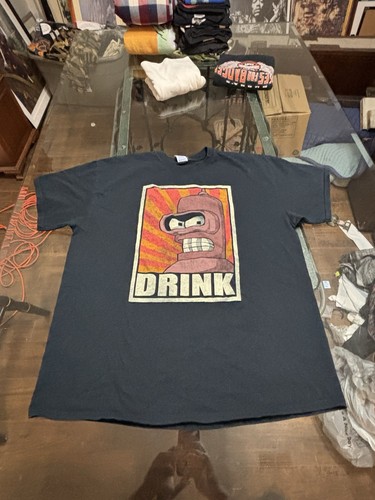 Futurama bender drink - t, shirt