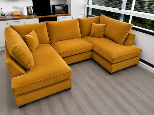 Seater shape sofa with - seater, u