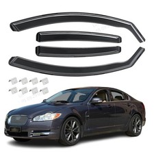 Wind Deflectors W/clips for JAGUAR XF X250 MK1 2007-2015 4-Door Saloon 4pc Set