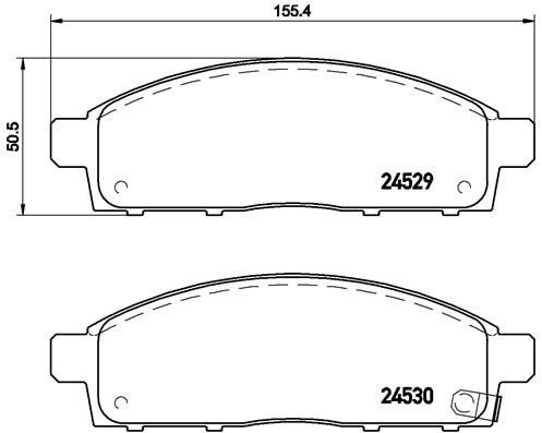 Brembo front brake pad - pad, set