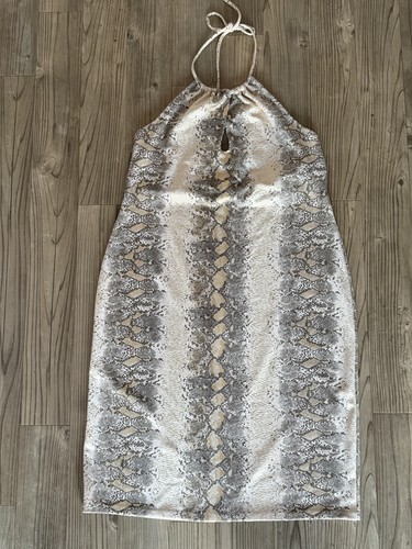 Snake print dress tie - tie, around