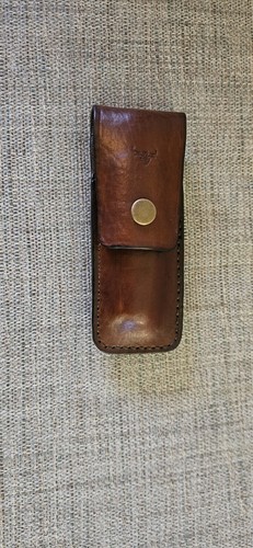 Leather belt pouch - belt,