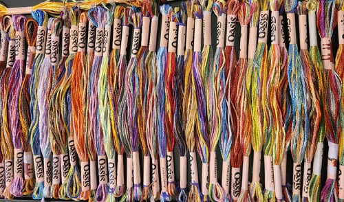 Variegated silk rayon - ,