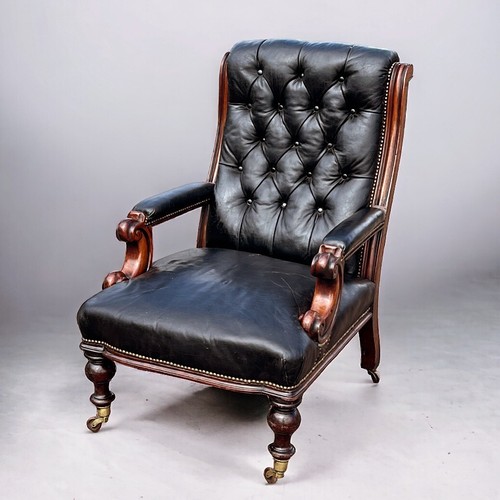 Victorian black leather - victorian,