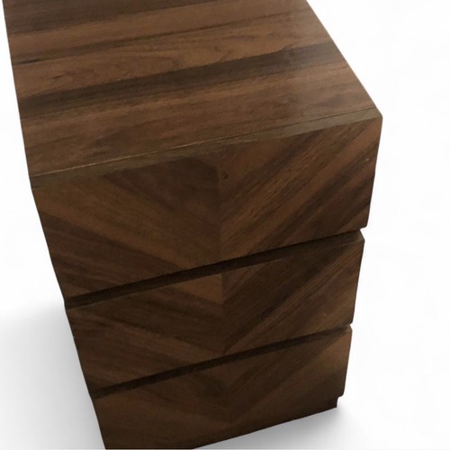 Brand new walnut bedside - new,