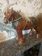 Vintage Rare Suffolk Punch Shire Horse Equestrian Carriage Horse Ornament Figure