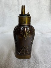 Antique three way  powder flask for flint duelling/ target pistols