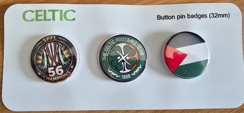 Celtic pin badges - badges, spfl