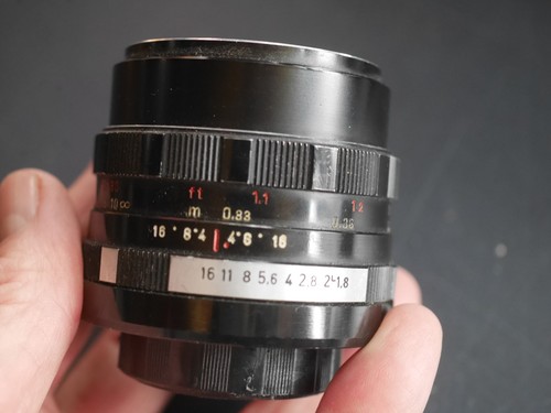 Pentacon zebra auto 50mm - , f/1.8