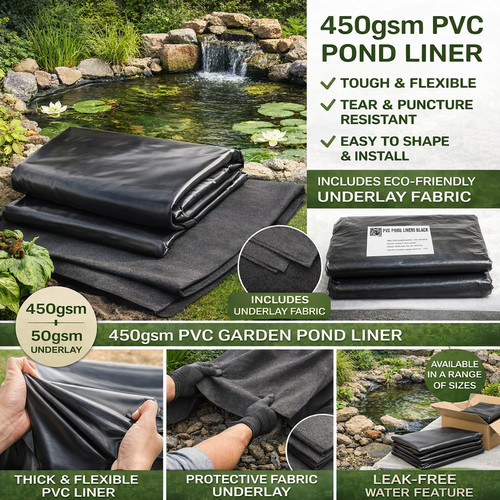 450gsm pvc pond liner with - pond,