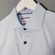 BNWOT NEW CHARLES TYRWHITT SHIRT SKY BLUE 15.5" NECK SLIM FIT MENS  TA3