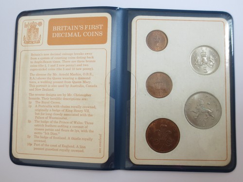 Britain first decimal coins - first,