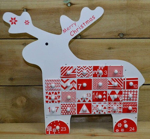 Wooden advent calendar - wooden,