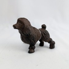 Poodle Dog Figurine Cast Iron