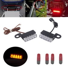 Mini Motorcycle LED Tail Lamp License Plate Light Universal Motorbike 8mm Bolt